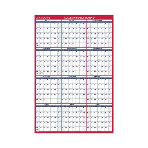 Academic Erasable Reversible Extra Large Wall Calendar