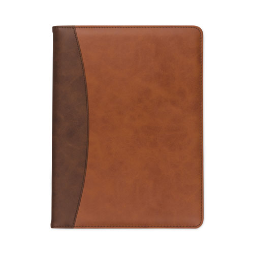 Two-Tone Padfolio with Spine Accent