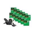 Clip Dispenser Value Pack with 12 Rolls of Tape