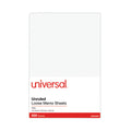 Loose White Memo Sheets