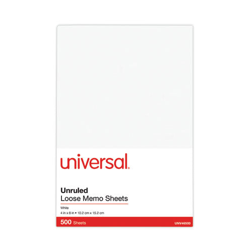 Loose White Memo Sheets