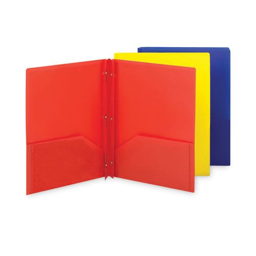 Poly Two-Pocket Folder with Fasteners