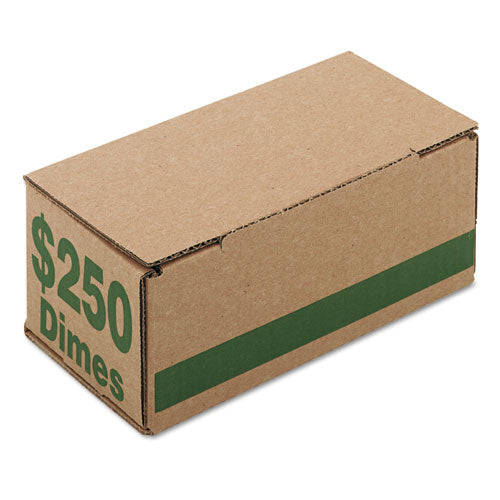 Corrugated Cardboard Coin Storage with Denomination Printed On Side