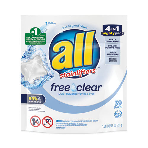 MIGHTY PACS Free Clear Super Concentrated HE Laundry Detergent