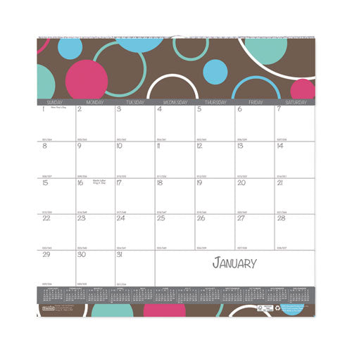 Recycled Bubbleluxe Wall Calendar