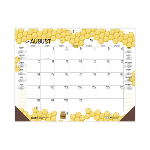 Academic Year Recycled Honeycomb Desk Pad Calendar