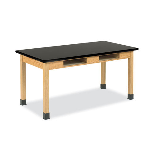 Classroom Book Compartment Science Table. 54w x 24d x 30h
