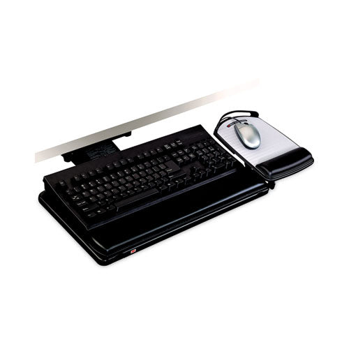 Knob Adjust Keyboard Tray With Highly Adjustable Platform