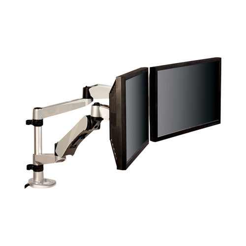 Easy-Adjust Desk Dual Arm Mount for 27" Monitors