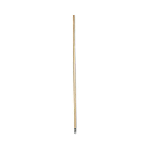 Metal Tip Threaded Hardwood Broom Handle
