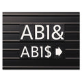 M Series Magnetic Character Sets for Steel Surfaces