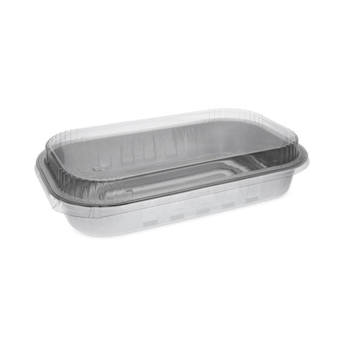 Aluminum Carry-Out Container with OPS Tamper-Evident Dome Lid