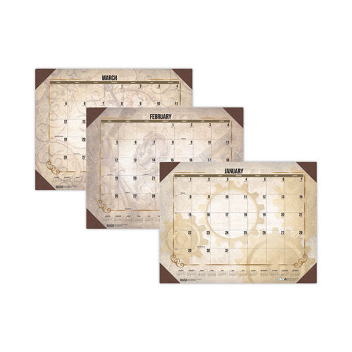 Recycled Vintage Desk Pad Calendar