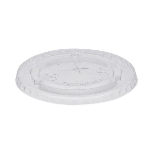 EarthChoice Compostable Cold Cup Lid with Straw Slot for A Cups