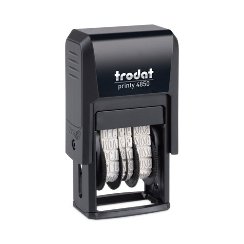 Printy Economy Micro 5-in-1 Date Stamp with Text Plates