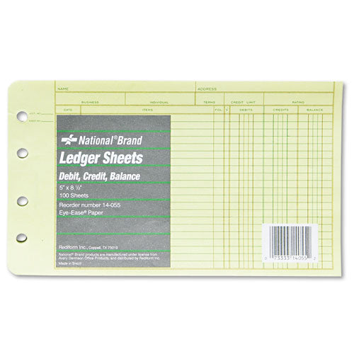 Four-Ring Binder Refill Sheets