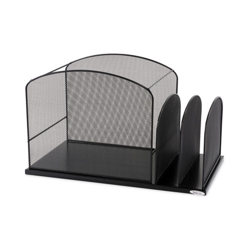 Onyx Mesh Desktop Hanging File With Two Upright Sections