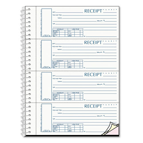 Spiralbound Unnumbered Money Receipt Book