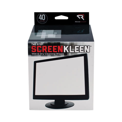 Two Step ScreenKleen Wet and Dry Cleaning Wipes