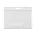 Frosted One-Card Rigid Badge Holders