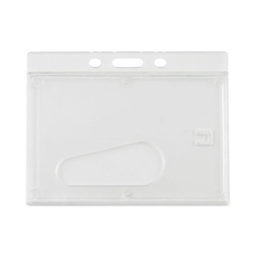 Frosted One-Card Rigid Badge Holders