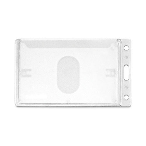Frosted Two-Card Rigid Badge Holders