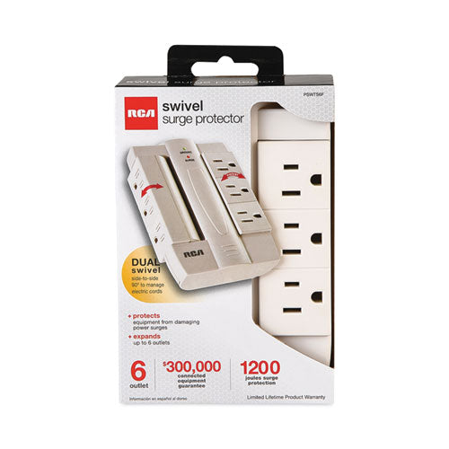 6 Outlet Swivel Surge Protector