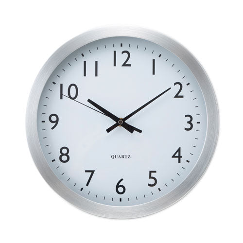 Brushed Aluminum Wall Clock