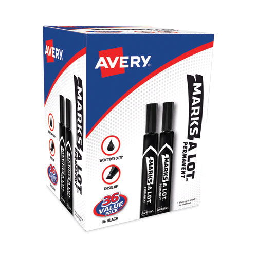 MARKS A LOT Large Desk-Style Permanent Marker Value Pack