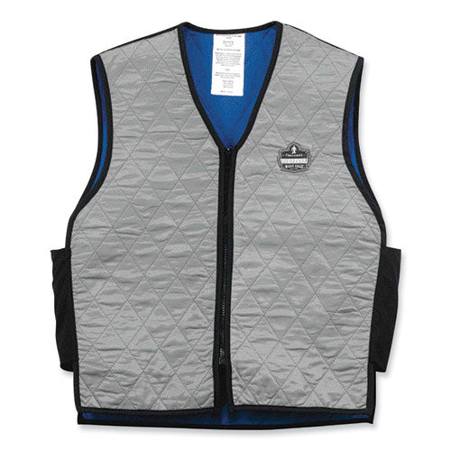 Chill-Its 6665 Embedded Polymer Cooling Vest with Zipper