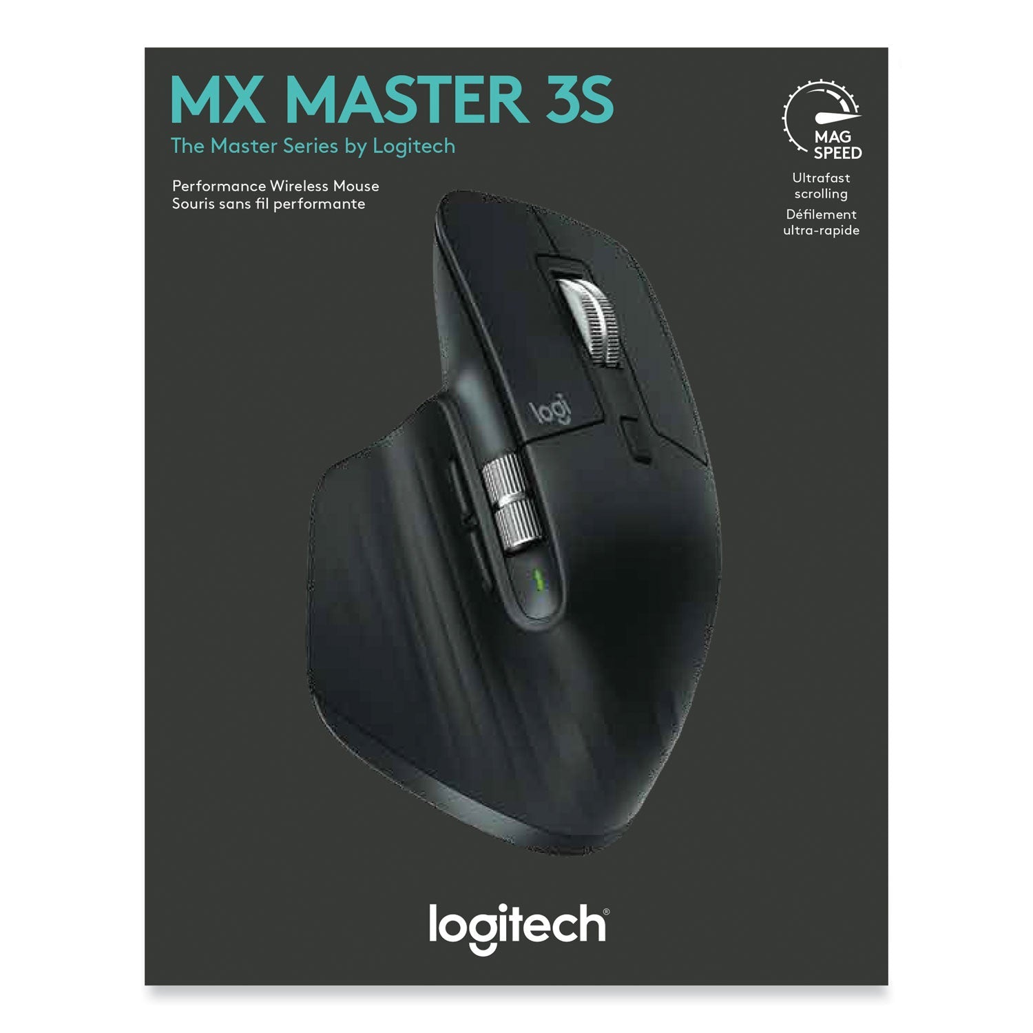 Logitech® MX Master 3S Performance Wireless Mouse, 2.4 GHz