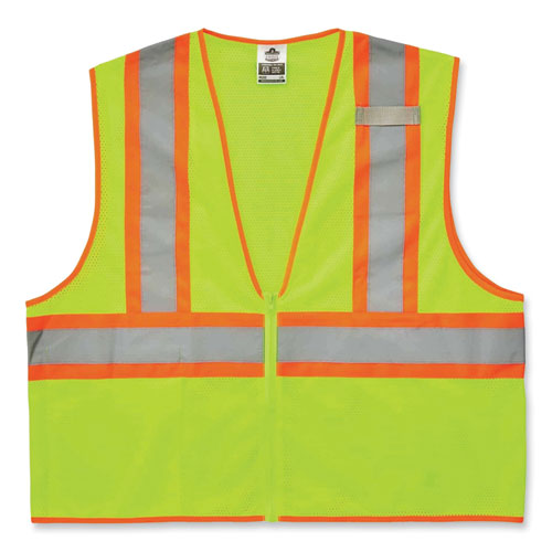 GloWear 8229Z Class 2 Economy Two-Tone Zipper Vest