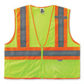 GloWear 8230Z Class 2 Two-Tone Mesh Zipper Vest