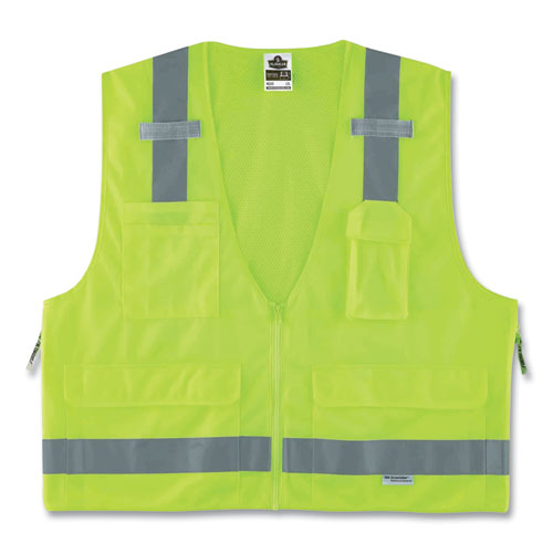 GloWear 8250Z Class 2 Surveyors Zipper Vest