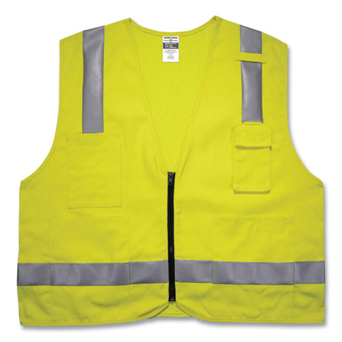 GloWear 8262FRZ Class 2 FR Surveyor Zip Vest
