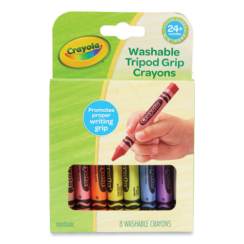 Washable Tripod Grip Crayons
