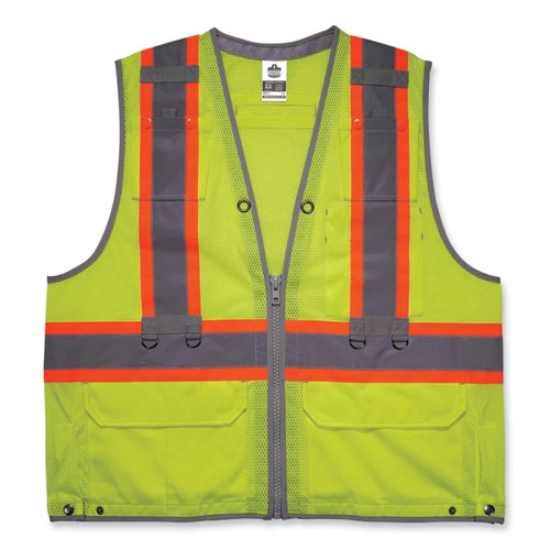 GloWear 8231TV Class 2 Hi-Vis Tool Tethering Safety Vest