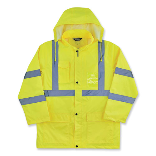 GloWear 8366 Class 3 Lightweight Hi-Vis Rain Jacket