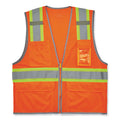GloWear 8246Z-S Single Size Class 2 Two-Tone Mesh Vest