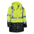 GloWear 8365BK Class 3 Hi-Vis Rain Jacket Black Bottom