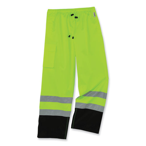 GloWear 8915BK Class E Hi-Vis Rain Pants Black Bottom