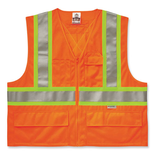 GloWear 8235ZX Class 2 Two-Tone X-Back Vest