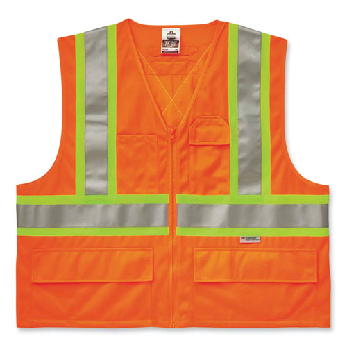 GloWear 8235ZX Class 2 Two-Tone X-Back Vest