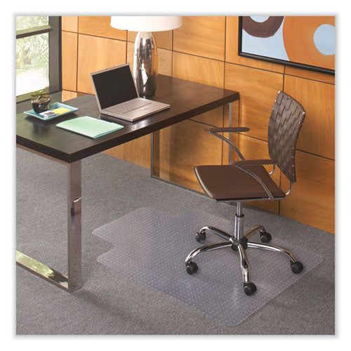 EverLife Chair Mat for Flat Pile Carpet with Lip