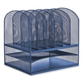 Onyx Desk Organizer with Two Horizontal and Six Upright Sections