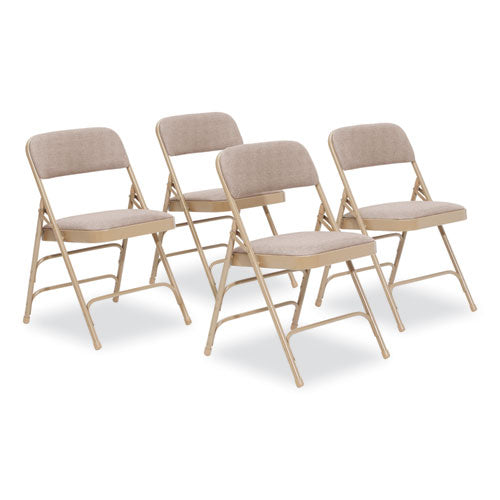 2300 Series Fabric Triple Brace Double Hinge Premium Folding Chair