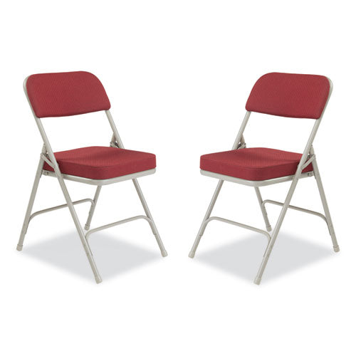 3200 Series Premium Fabric Dual-Hinge Folding Chair
