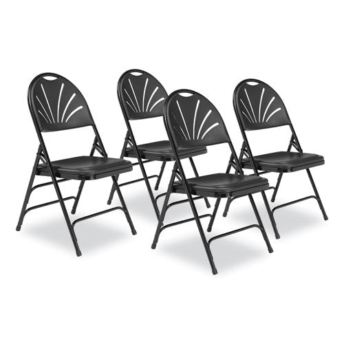 1100 Series Fan-Back Tri-Brace Dual Hinge Folding Chair