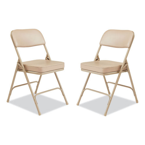 3200 Series 2" Vinyl Upholstered Double Hinge Folding Chair