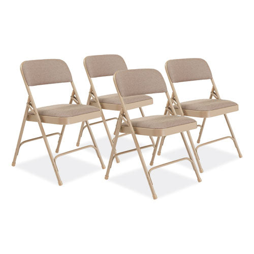 2200 Series Deluxe Fabric Upholstered Dual-Hinge Premium Folding Chair